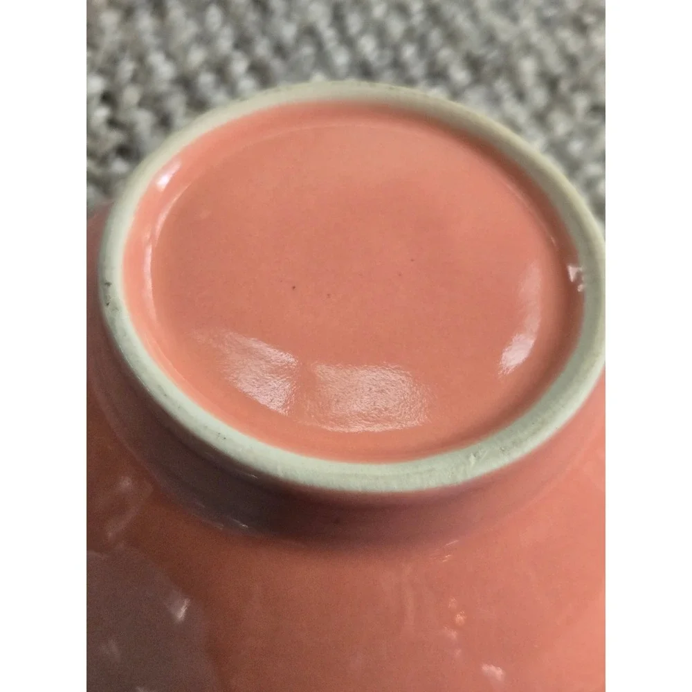 Set of 3 Porto Alegre Cereal Soup Bowls Pastel Ceramic 2 Tone Portugal Colorful‎